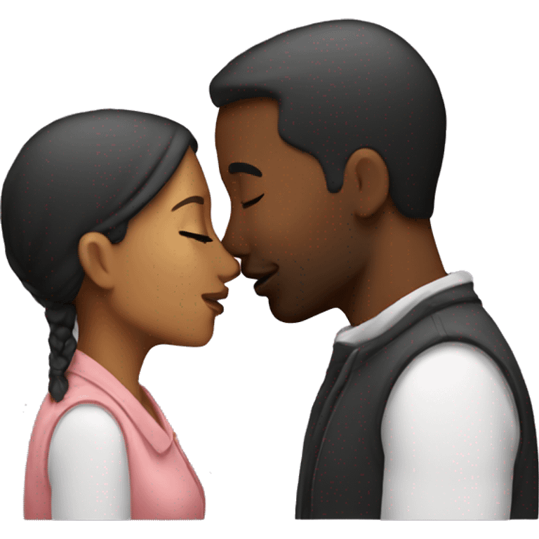 couple kissing emoji