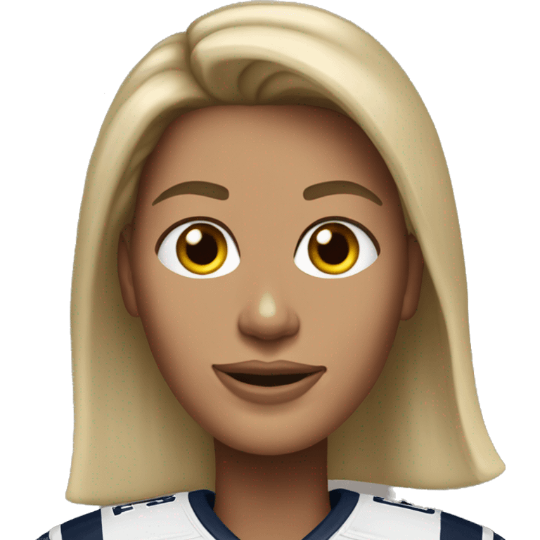 Tom Brady as a woman emoji