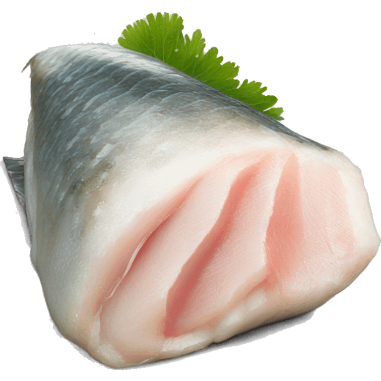 Pacific cod fillet with silver skin steak emoji