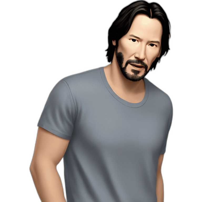 keanu-reeves wearing shirt emoji