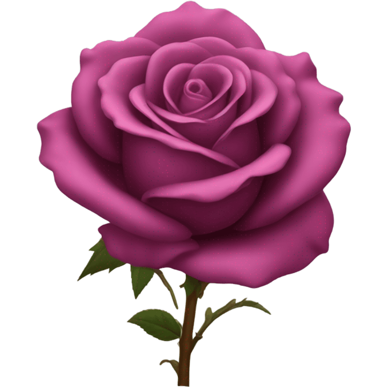 Dark pink rose  emoji