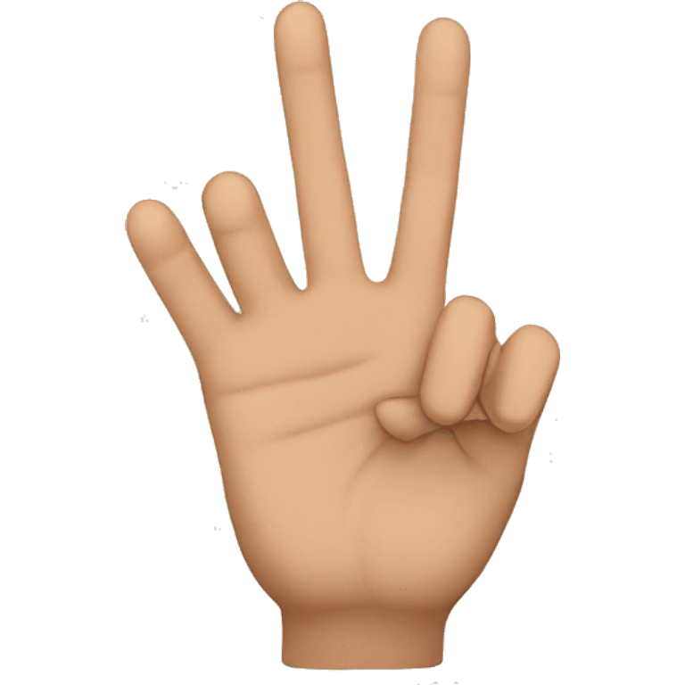 3 fingers emoji