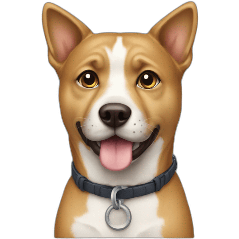 Chat sur chien emoji