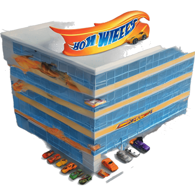 2xl Multi-story garage for capacity 500 hot wheels cars. emoji