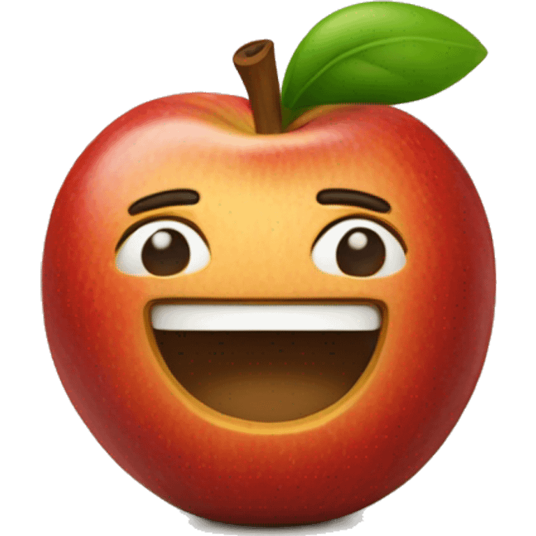 Manzanas con arroz  emoji