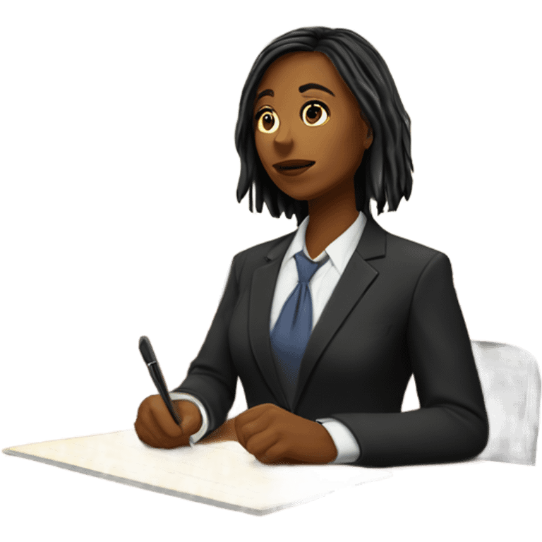 Lawyer girl in court  emoji