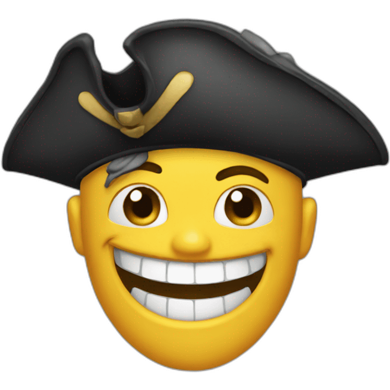 happy pirate face emoji