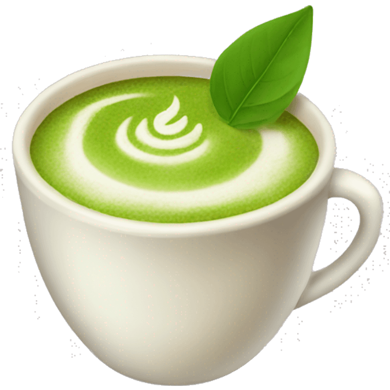 A yummy matcha latte emoji