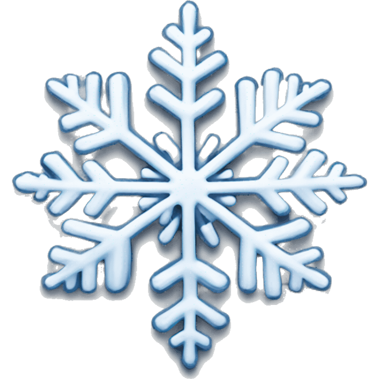 Perfect Snowflake emoji