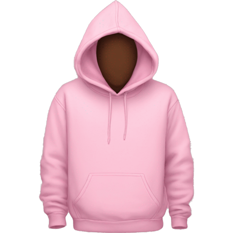  back of Hoodie pink emoji