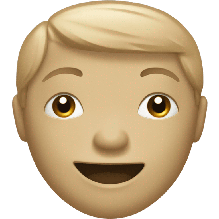 Un cœur beige emoji