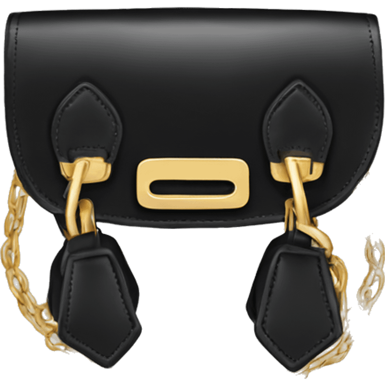 Birkin Bag in black with gold hardware emoji