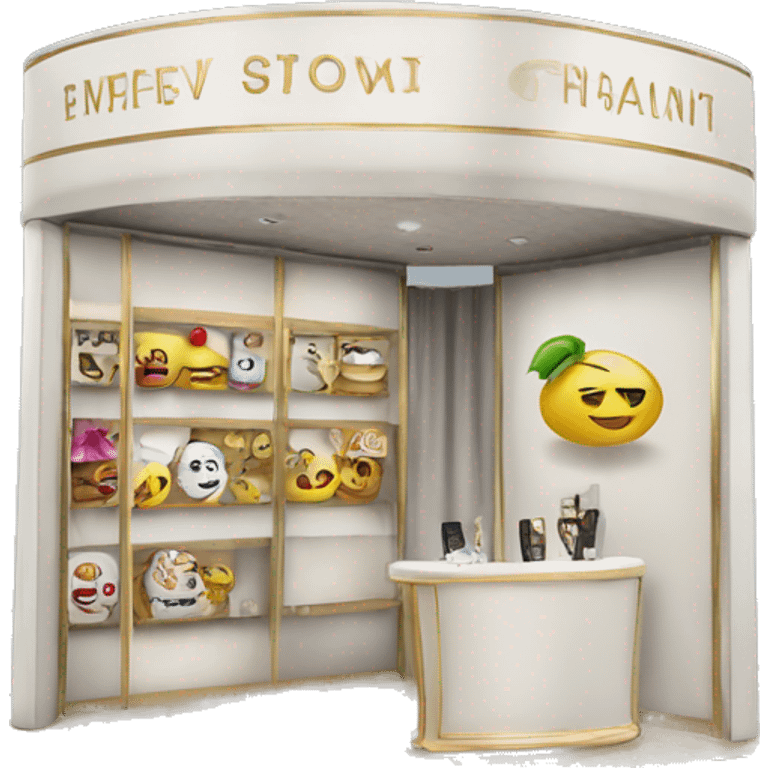 luxury pop up booth emoji