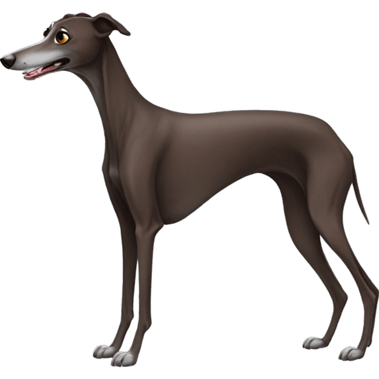 dark brown galgo emoji