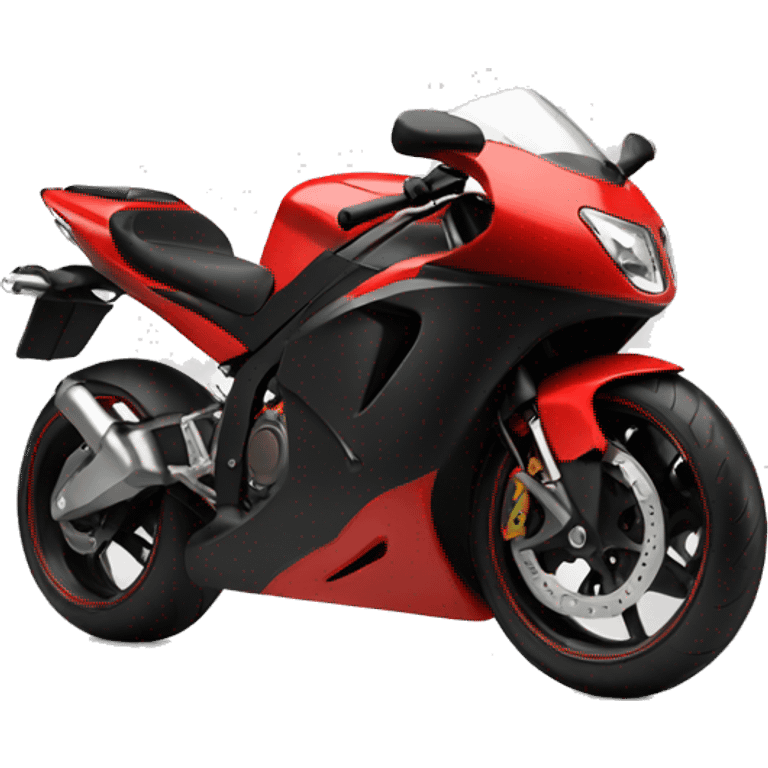 black and red sports motorcycle  emoji