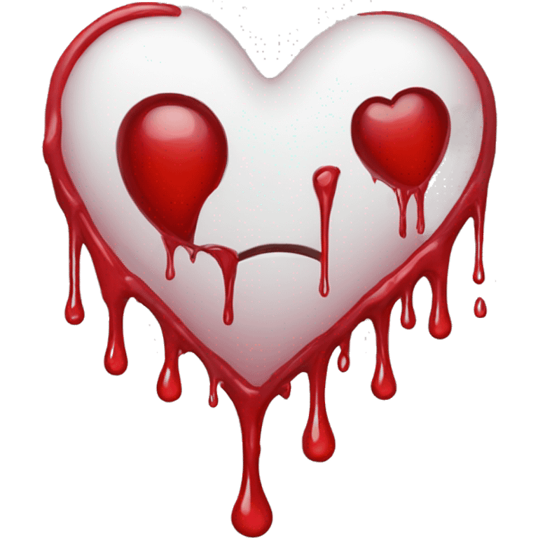 bleeding red heart emoji