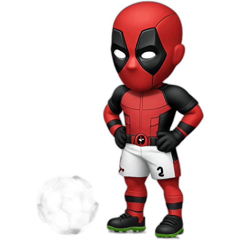 Deadpool in soccer kit emoji