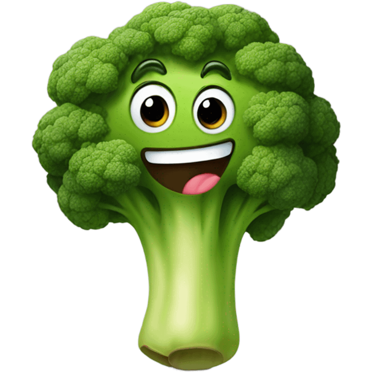 Happy broccoli emoji