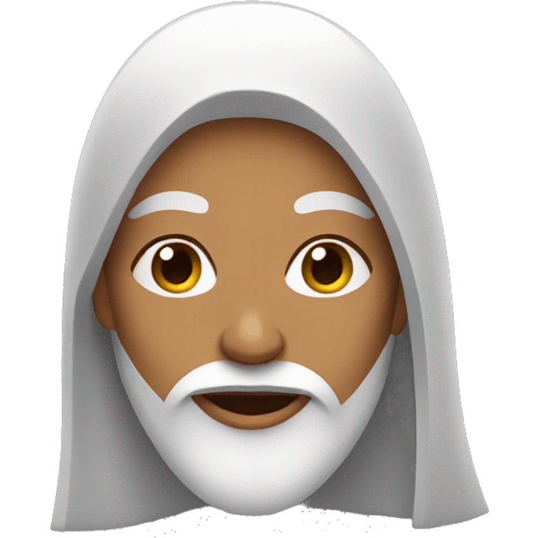 Woman with long beard emoji