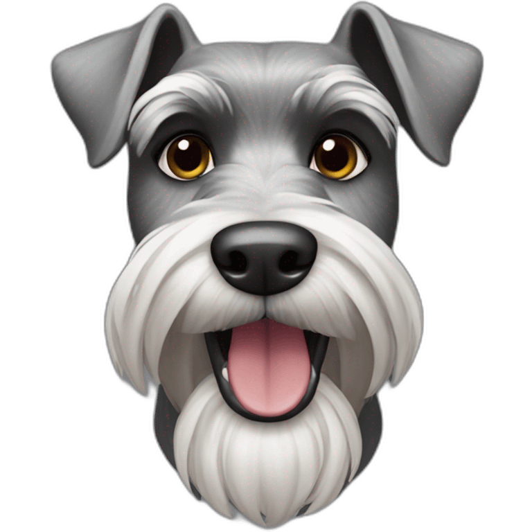 Emoji perro Schnauzer  emoji