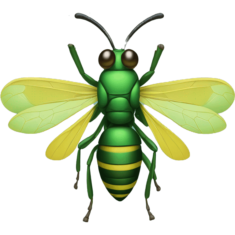 green wasp emoji