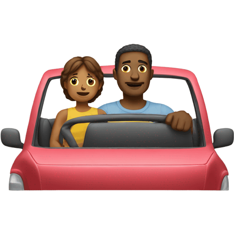 man in corsa with child  emoji