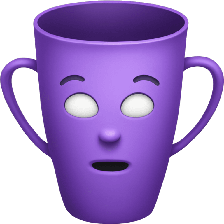 Purple prize cup  emoji