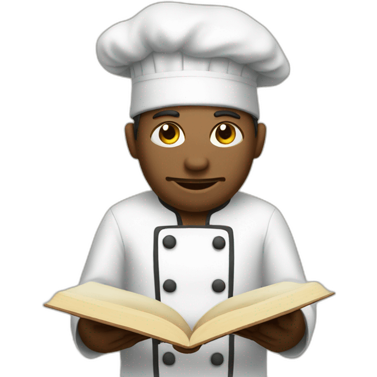 chef reading book emoji