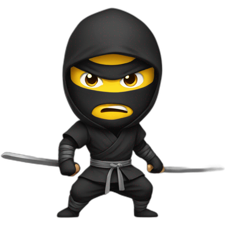 Angry ninja emoji