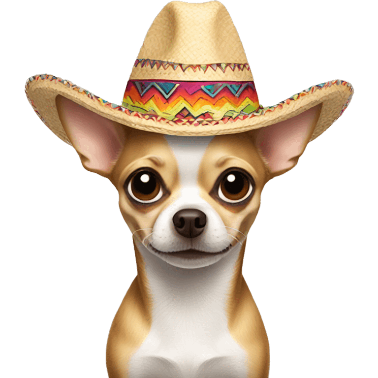 chihuahua in sombrero emoji