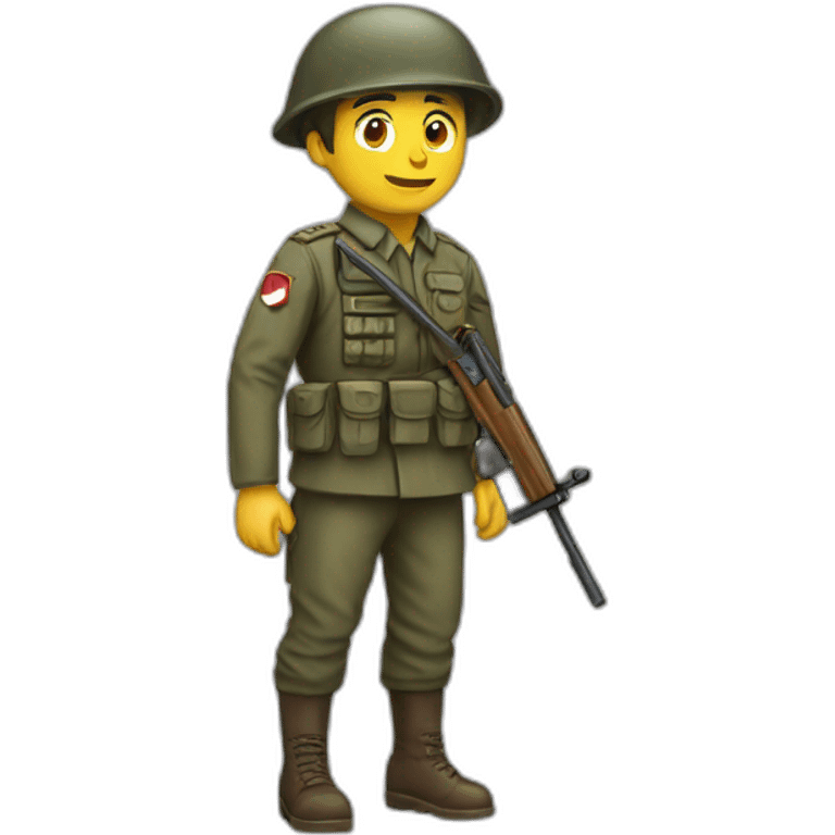 Soldat à terre emoji