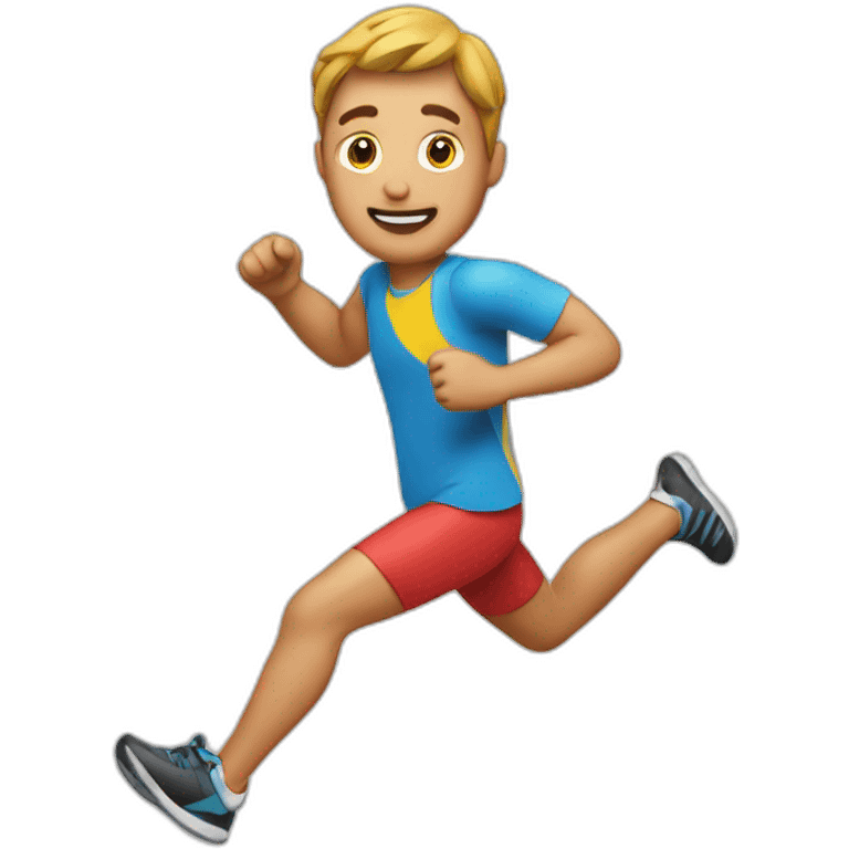 running man with wearable device emoji