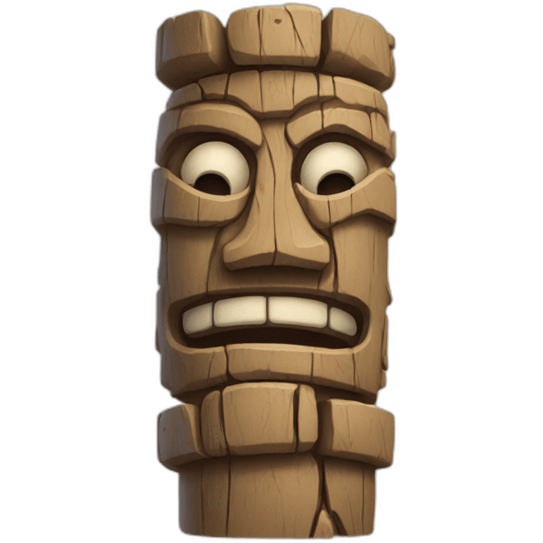 Totem pole trench emoji