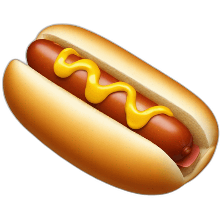 real hot dog emoji