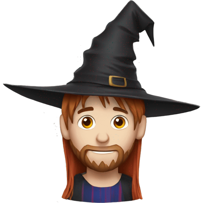 Messi wearing witch hat emoji