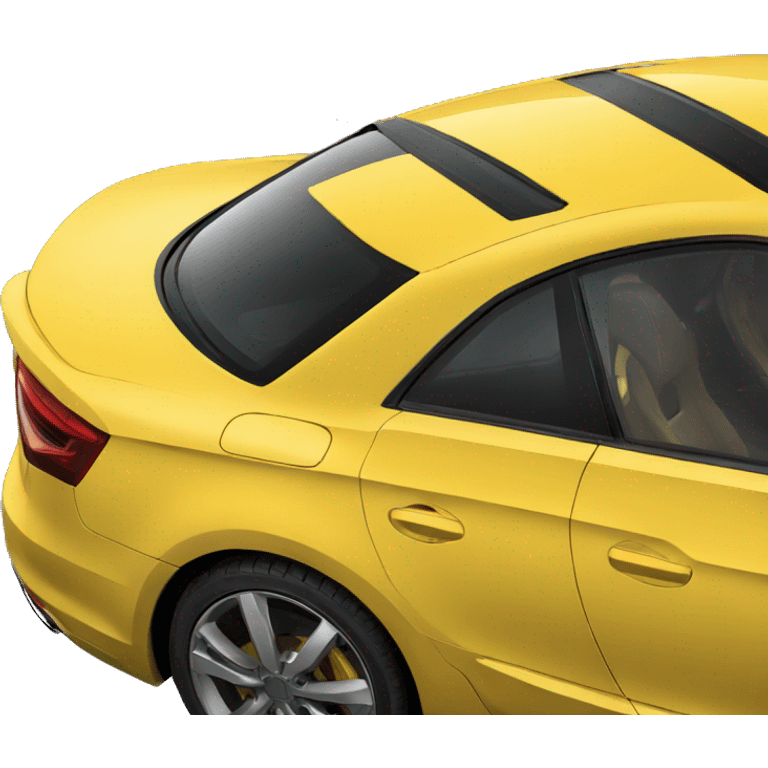 Yellow Audi emoji