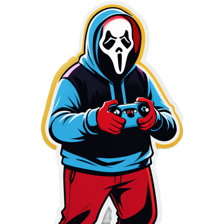 Ghostface playing video games  emoji