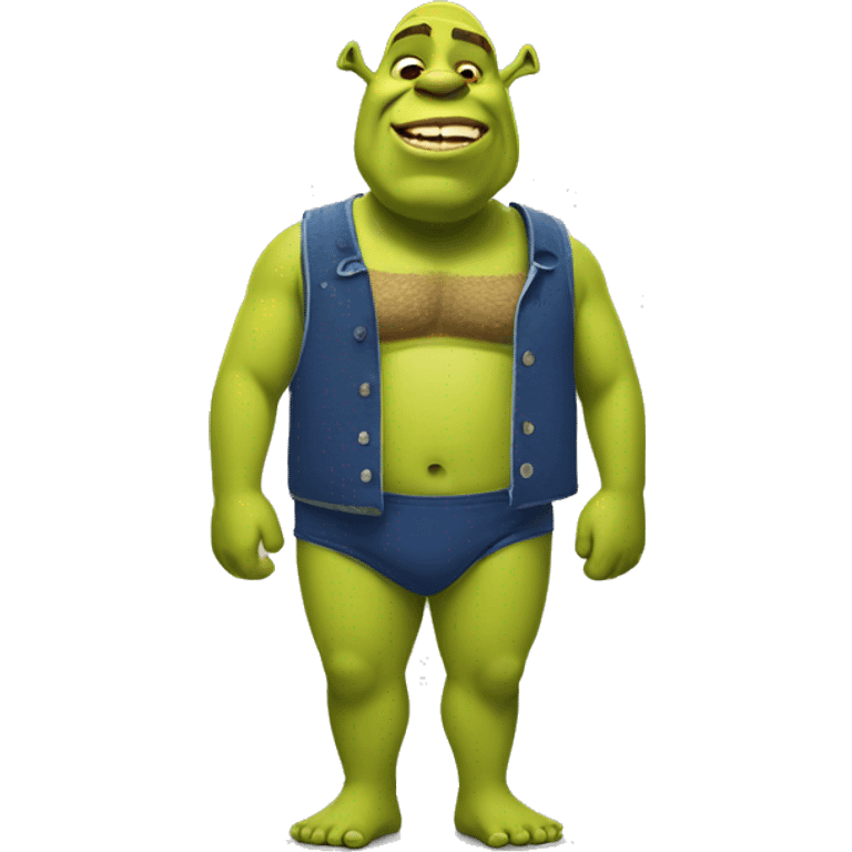 shrek wearing swimsuits  emoji