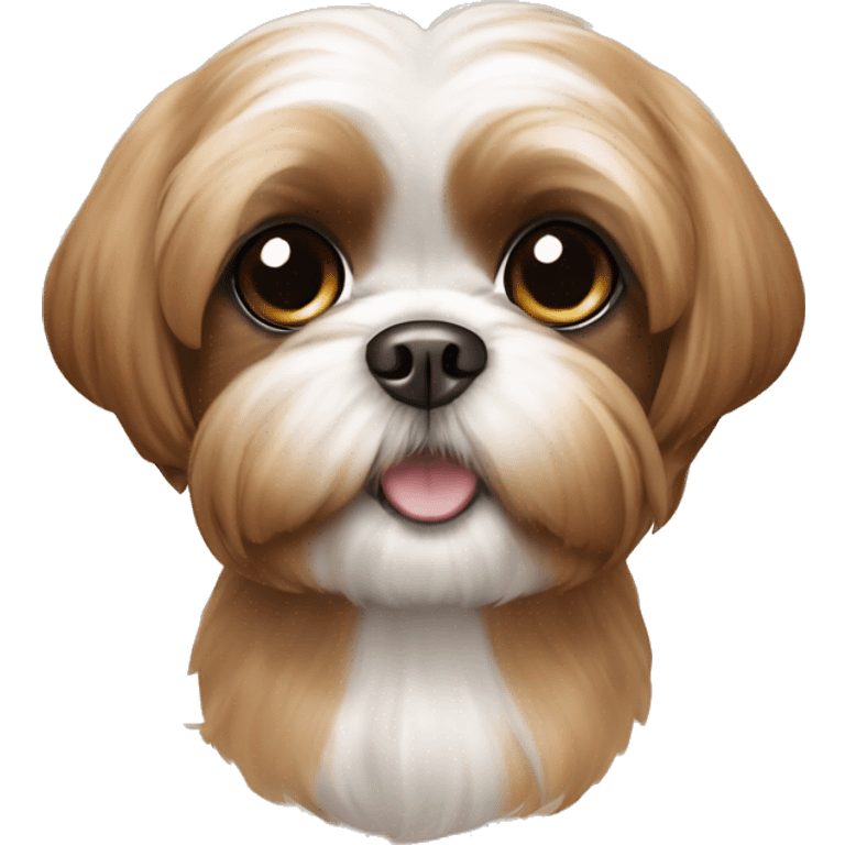 Caramel brown shih tzu with big eyes  emoji