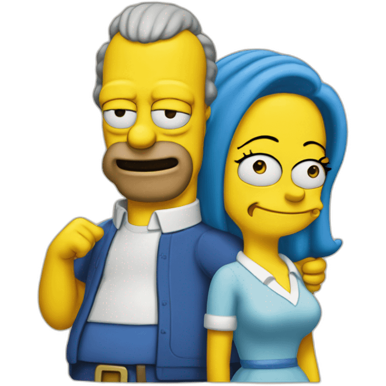 Homer et marge simpson emoji