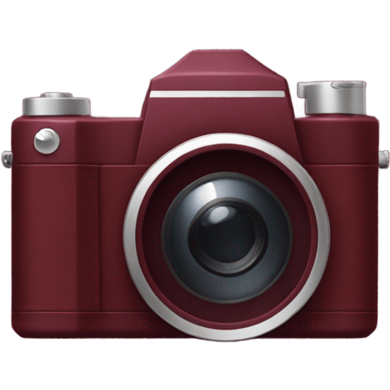 burgundy camera  emoji