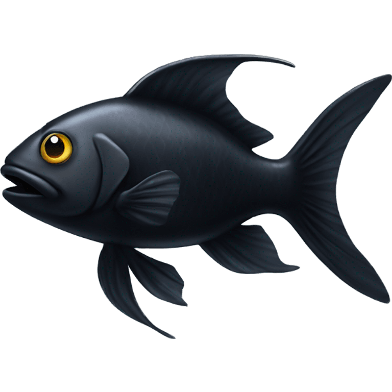 Black fish emoji