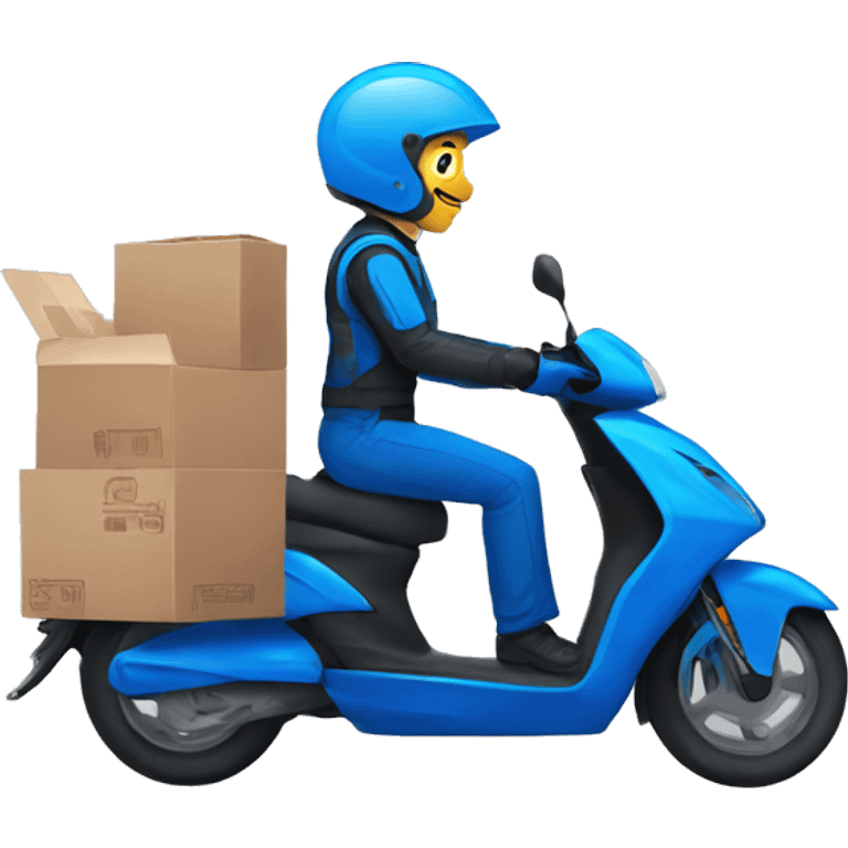 blue Moto food delivery emoji