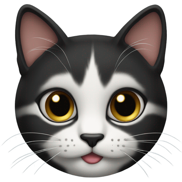 emoji cat face black date emoji