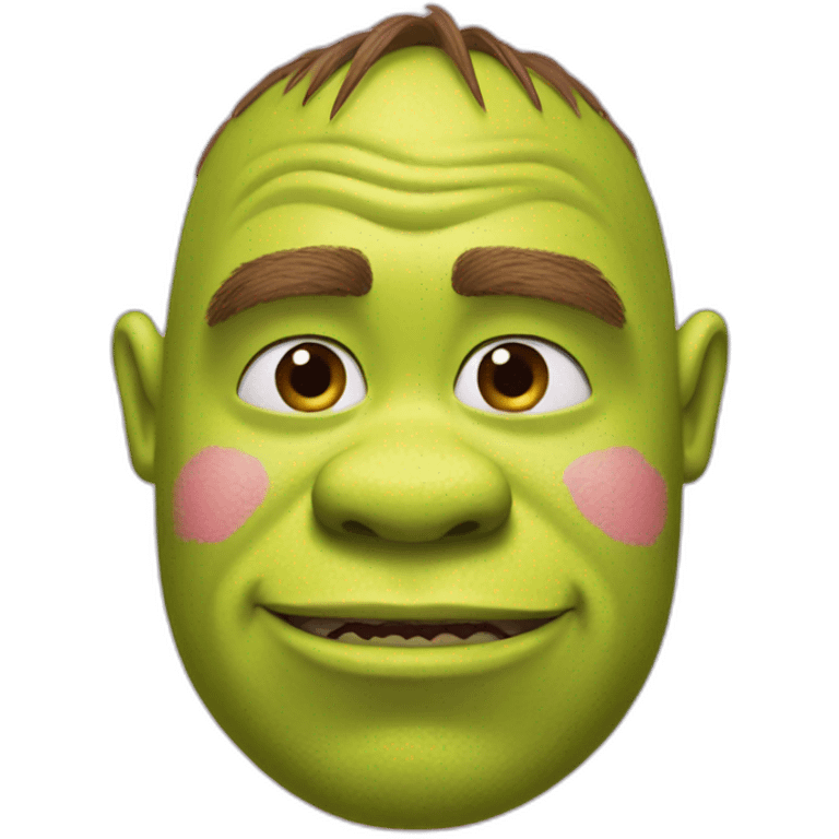 Shrek with pink skin emoji