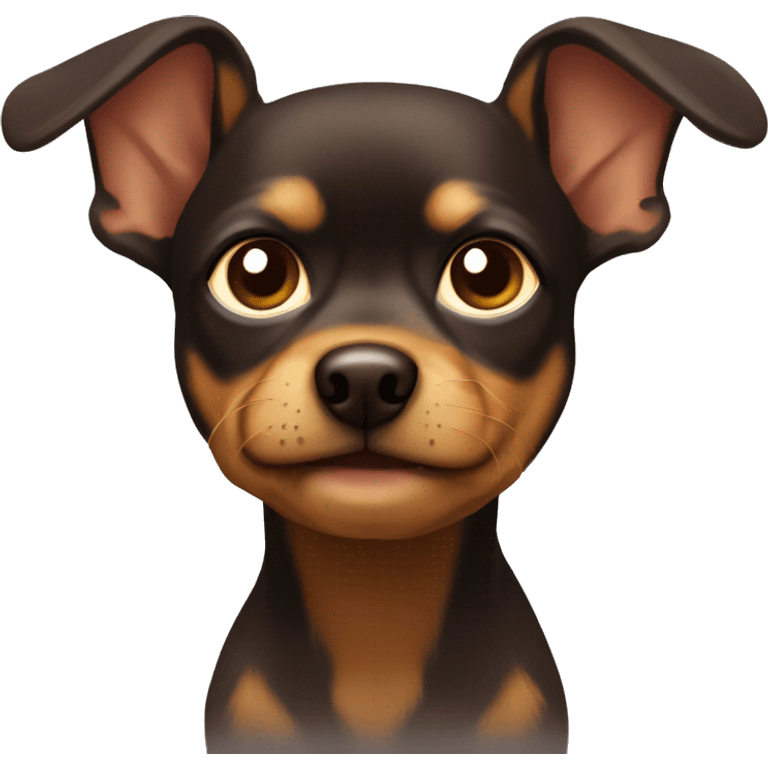 russian-toy-terrier-with-dark-brown-head-with-light-brown-muzzle emoji