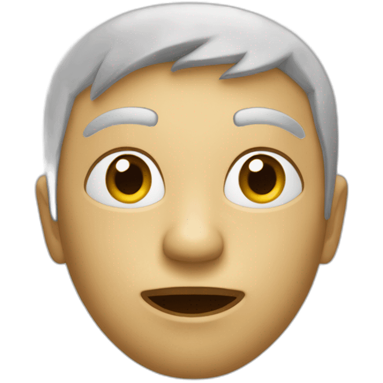 un visage auchant la tète  emoji