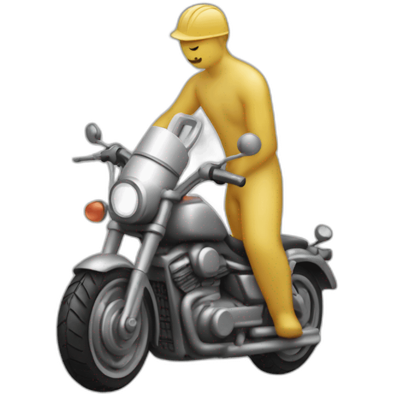 motorcycle cleaner bottle emoji