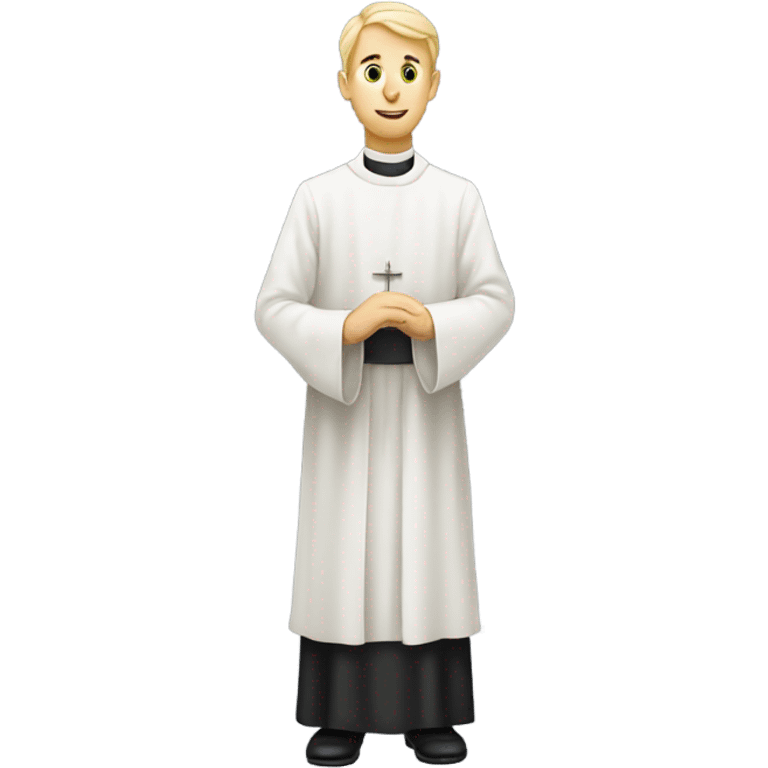 blond Vicar standing emoji