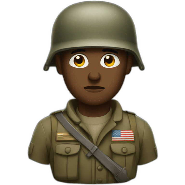 war-weary soldier emoji